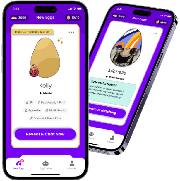 Hatched App's Main Pages Design shown for users located in Norwalk, Connecticut.